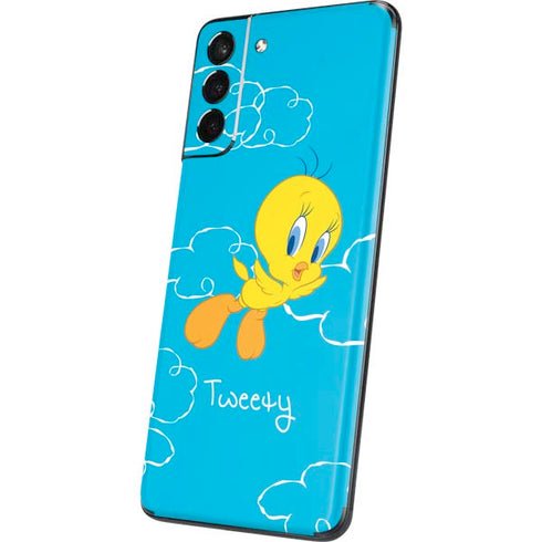 Looney Tunes Tweety Bird Flying Galaxy S21 Plus 5G Skin